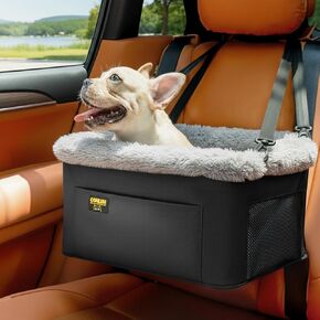 Conlun Dog Car Seat Booster | Steel Frame Anti-Collapse | Small Pet | Grey in Saudi Arabia