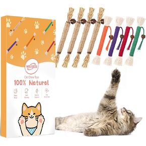 WOUSEDO 6 Pack Silvervine Sticks for Cat, Natural Catnip Toys in Kuwait