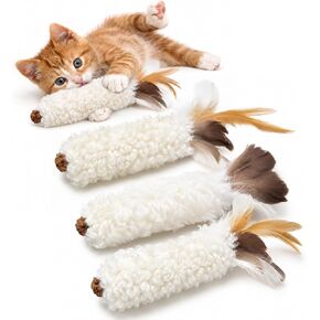 Agape Wool Cat Toys with Catnip & Silvervine Gall Fruit, Soft Plush Toys in Kuwait