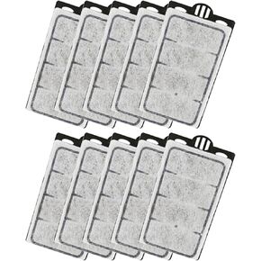 Moonorange 10 Pack Auqarium Filter Replacement Plates, Turtle Tank Filter Sponges, Suitable for 3.5W 280L/H Low-Water Filter in Kuwait