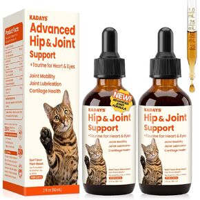 Liquid Glucosamine for Cats 2-Pack, Hip & Joint Pain Relief Drop Supplement in Kuwait
