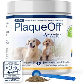 ProDen PlaqueOff Powder for Dogs - Dog Tartar and Plaque Remover - 180g in Saudi Arabia