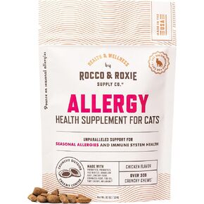 Rocco & Roxie Cat Seasonal Allergy Relief Chews, Probiotics & Fish Oil in Kuwait