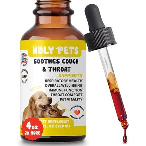 Cough Medicine for Dogs & Cats, Kennel Cough Treatment, Respiratory Infection Support - Sneezing Relief & Cough Treatment - Pet Asthma Support - Made with Natural Ingredients in The USA in Kuwait