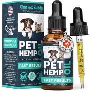 Hemp Oil for Dogs, Cats - Natural Calming Pet Anxiety, Stress & Pain Relief in Kuwait