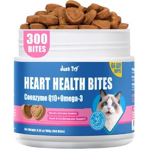 Just Try CoQ10 & Taurine Cat Treats, 300 Ct in Kuwait