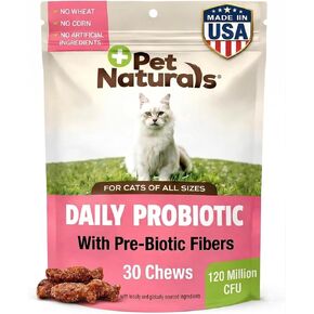 Pet Naturals Daily Probiotic Soft Chews for Cats, Duck, 30 Count in Saudi Arabia