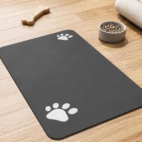 PADOOR Pet Feeding Mat-Absorbent Dog Mat for Food and Water Bowl-No Stains Easy Clean Dog Food Mat-Quick Dry Water Dispenser-Puppy Supplies Accessories in Saudi Arabia