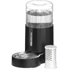 CZPET 5L Gravity Water Bowl Dispenser for Cats and Dogs (Black) in Saudi Arabia