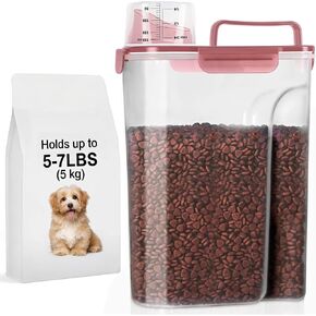 LEAWALK 5-7Lbs Airtight Dog Cat Pet Food Storage Container-Light Green in Kuwait