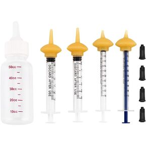 Pet Feeding Bottle and Syringes with Nipples for Small Cat Dog Animals (Model 2) in Saudi Arabia