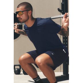 Alo Yoga Idol Crewneck Short Sleeve - Navy in Saudi Arabia