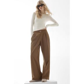 Alo Yoga Suit Up Trouser (Long) - Java Brown in Kuwait