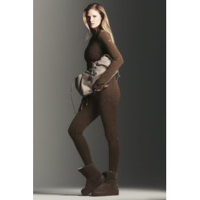 Alo Yoga Seamless High-Waist Two Tone Rib Legging - Java Brown in Kuwait