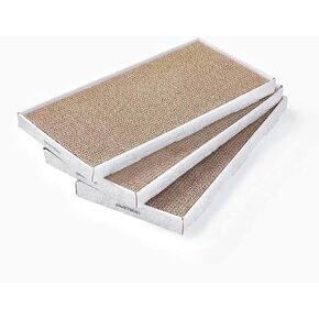 Cardboard Scratcher Pad Scratching Post:Smartbean 3PCS Cat Cardboard,Cat Scratch Pad,Cat Post,Double-Sided Design for Double Life… in Saudi Arabia