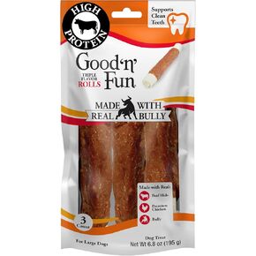 Good 'n' Fun Roll Long-Lasting Dog Treat for Large Dogs, 2 Count in Kuwait