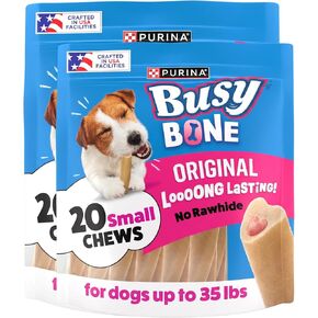 Purina Busy Bone Adult Small Dog Chew Treats, Original, 20 ct Pouch in Saudi Arabia