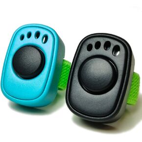 Pet Clicker for Dogs/Cats/Horses/Birds or Other Animals - Mini Finger Clickers for Training (Black + Blue) in Kuwait