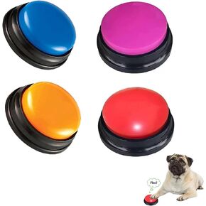 FINEST+ Voice Recording Button for Communication Pet Training Buzzer,30 Second Record&Playback Dog Toy,Voice Recording Clicker for Cat,Puppy,Pet Trainin,Funny Gift for Study Office Home 8Pcs in Kuwait