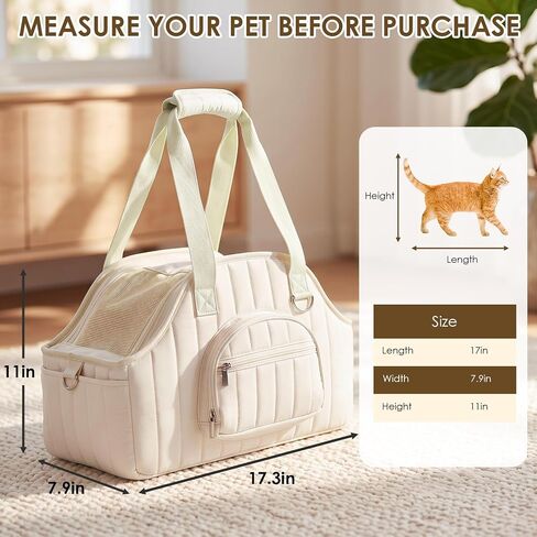 XIAPIA Dog Purse Carrier for Small Dog, Sturdy Travel Tote with Hard Bottom in Saudi Arabia