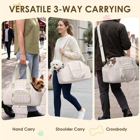 XIAPIA Dog Purse Carrier for Small Dog, Sturdy Travel Tote with Hard Bottom in Saudi Arabia