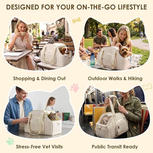 XIAPIA Dog Purse Carrier for Small Dog, Sturdy Travel Tote with Hard Bottom in Saudi Arabia
