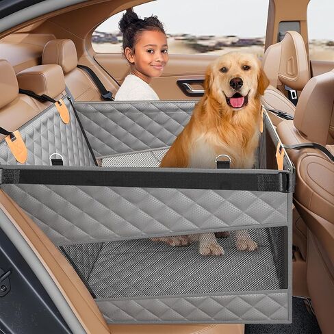PETICON Large Dog Car Seat, Back Seat Extender for Dogs with Hard Bottom in Saudi Arabia