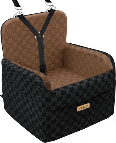 PETICON Waterproof Dog Car Seat for Small Medium Dogs, 6in Memory Foam in Saudi Arabia