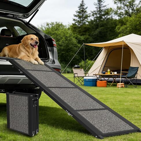 Dog Ramp for Car, Truck, 63"x17" Folding Non-Slip Pet Ramp for Large Dogs in Saudi Arabia