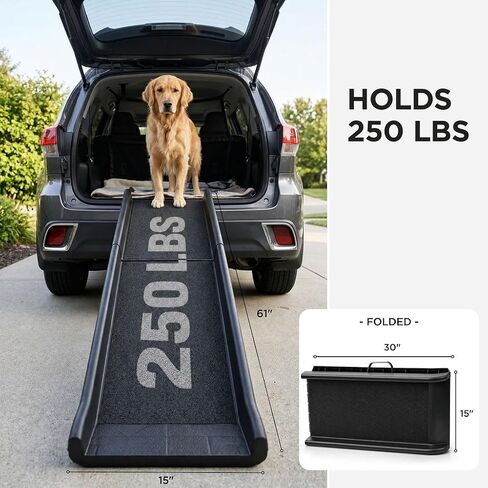Dog Ramp for Car, 62" Long & 16" Wide Portable Dog Ramps in Saudi Arabia