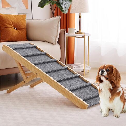 Large Dog Pet Ramp Stairs for Bed Couch Car Truck SUV,Dog Pet Ramp for Small Large Dogs Pets to Get on High Bed Truck Couch Sofa in Kuwait