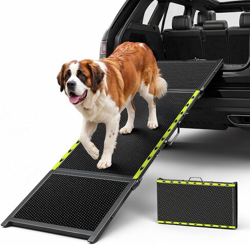 74"L x 20"W Extra Wide Dog Ramp for Car - Portable Pet Ramp for Large Dogs in Kuwait