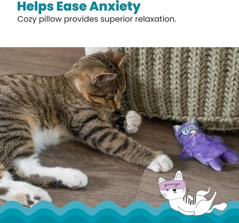 Catstages Calming Kitty Pal Interactive Companion Plush Cat Toy, 11" in Kuwait