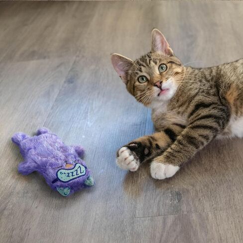 Catstages Calming Kitty Pal Interactive Companion Plush Cat Toy, 11" in Kuwait