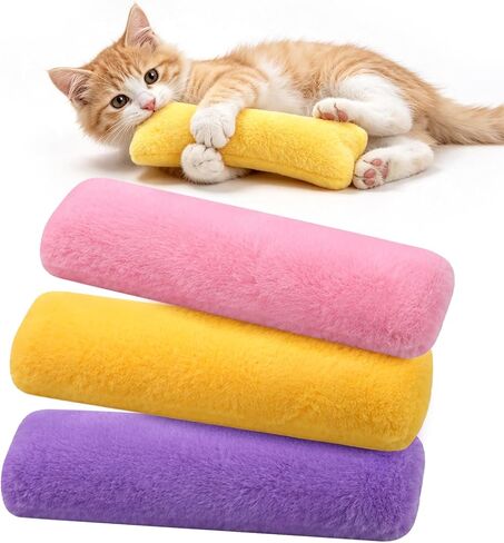 Cat Toys Pillows 3 Pack, Interactive Kicker Toy for Indoor Cat and Kitten in Kuwait