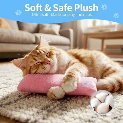 Cat Toys Pillows 3 Pack, Interactive Kicker Toy for Indoor Cat and Kitten in Kuwait