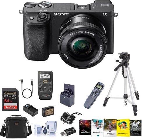 Sony Cyber-Shot DSC-RX10 IV 20.1MP Digital Camera, Black - Bundle with Joby GorillaPod 3K Kit Black, 64GB SDXC U3 Card in Kuwait
