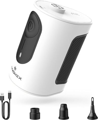 HYVOHEX Portable Air Pump for Inflatables,8000mAh Air Mattress Pump in Saudi Arabia