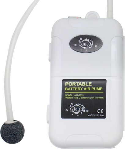 Small Air Pump for Fish Tank 6/12 Gallons, Aerator for Bait Bucket,Bubbler Stones for Aerator, Bait Bucket Air Pump,Quiet Voice, Suitable for Tropical Fish Enthusiasts and Fishing Enthusiasts in Saudi Arabia
