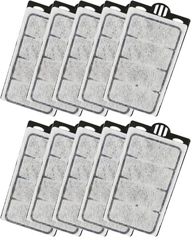 Moonorange 10 Pack Auqarium Filter Replacement Plates, Turtle Tank Filter Sponges, Suitable for 3.5W 280L/H Low-Water Filter in Kuwait