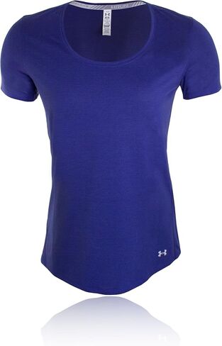 توب نسائي قصير الأكمام من Under Armour, أبيض, One Size in Kuwait