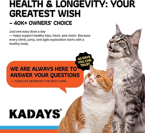 Liquid Glucosamine for Cats 2-Pack, Hip & Joint Pain Relief Drop Supplement in Kuwait