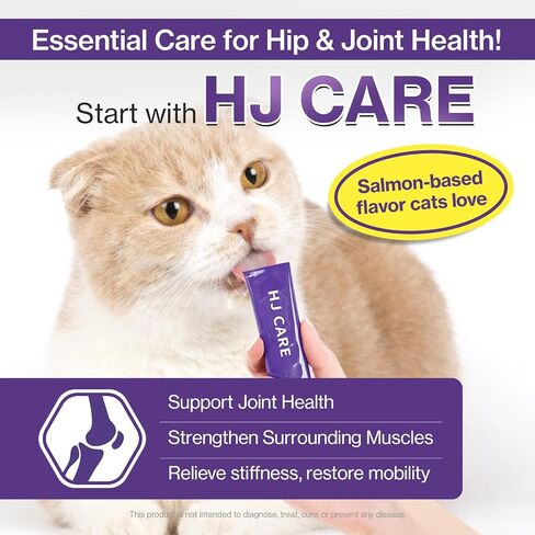 Doctor By HJ Care Cat Joint Supplement Hip&Joint Care Glucosamine for Cats Arthritis Pain Relief with Glucosamine & Chondroitin 30 lickable Formula Individually Packaged, Salmon (1 Pack) in Saudi Arabia