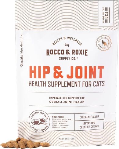 Rocco & Roxie Senior Cat Hip & Joint Chews, Glucosamine, Over 300ct in Kuwait