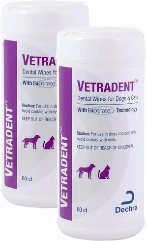 Vetradent Dental Wipes, 60 ct in Kuwait