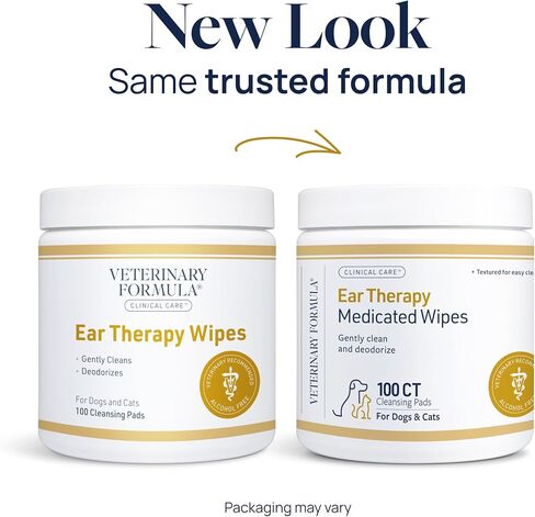 Veterinary Formula Clinical Care Ear Therapy Wipes for Dogs & Cats, 100 Ct in Kuwait