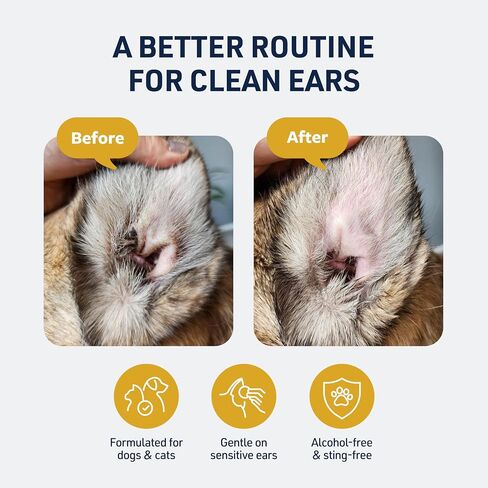 Veterinary Formula Clinical Care Ear Therapy Wipes for Dogs & Cats, 100 Ct in Kuwait
