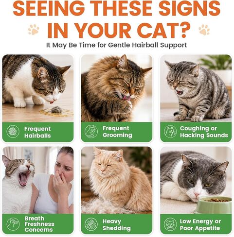 Carmelie Cat Grass Treats Chews, Hairball Treatment for Cats, 500 Count in Saudi Arabia