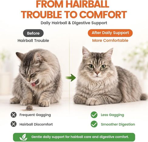 Carmelie Cat Grass Treats Chews, Hairball Treatment for Cats, 500 Count in Saudi Arabia
