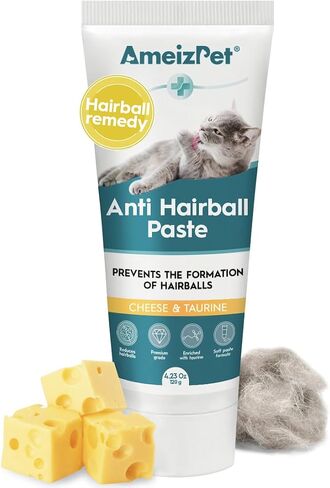 AmeizPet Hairball Remedy for Cats, Beef Flavour, 4.23 Oz (120g) in Kuwait